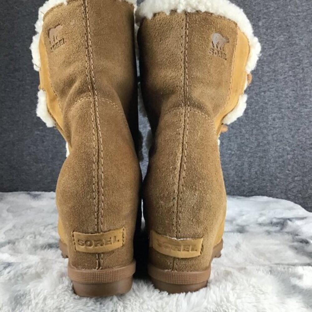 Sorel Women’s Joan of Arctic 2‎ Wedge Shearling Waterproof Snow Boot Size 8.5 - Picture 4 of 10